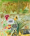 Garden Pond IV
2005, acrylic on paper, 13 x 11 inches, (22 x 20 inches framed)
© Copyright 2005 Robert Warrens